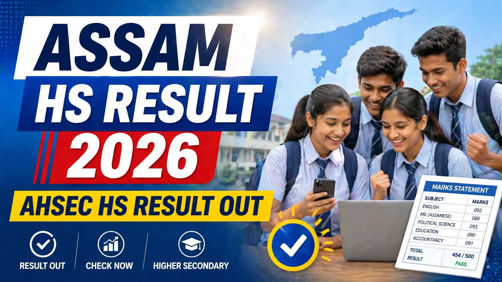 Assam HS Result 2026 AHSEC HS Result